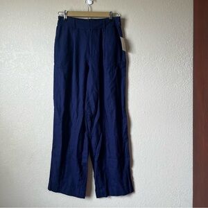 A New Day Blue Colored Linen Blend Pants - New with tags